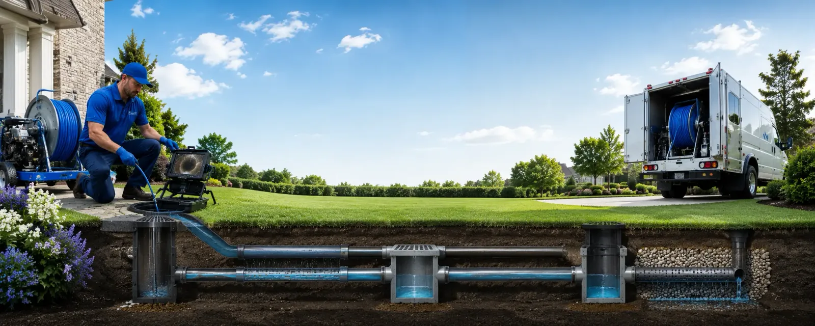 Outdoor drain cleaning information for Lewisville, IN